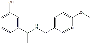 3-(1-{[(6-methoxypyridin-3-yl)methyl]amino}ethyl)phenol