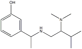 3-(1-{[2-(dimethylamino)-3-methylbutyl]amino}ethyl)phenol Structure