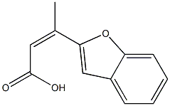 3-(1-benzofuran-2-yl)but-2-enoic acid 化学構造式
