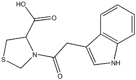3-(1H-indol-3-ylacetyl)-1,3-thiazolidine-4-carboxylic acid|