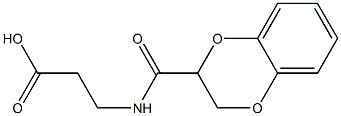 3-(2,3-dihydro-1,4-benzodioxin-2-ylformamido)propanoic acid Structure