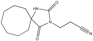 3-(2,4-dioxo-1,3-diazaspiro[4.7]dodec-3-yl)propanenitrile Structure