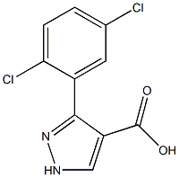 3-(2,5-dichlorophenyl)-1H-pyrazole-4-carboxylic acid Structure