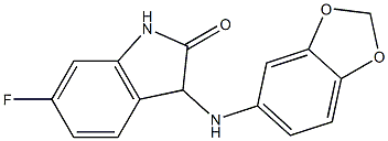 3-(2H-1,3-benzodioxol-5-ylamino)-6-fluoro-2,3-dihydro-1H-indol-2-one