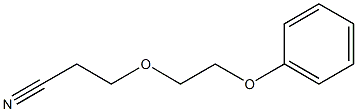 3-(2-phenoxyethoxy)propanenitrile Structure
