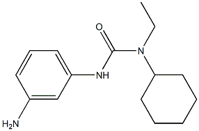 3-(3-aminophenyl)-1-cyclohexyl-1-ethylurea Structure