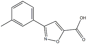3-(3-methylphenyl)-1,2-oxazole-5-carboxylic acid Structure