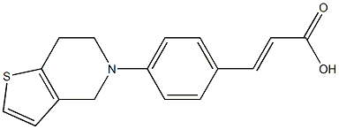 3-(4-{4H,5H,6H,7H-thieno[3,2-c]pyridin-5-yl}phenyl)prop-2-enoic acid,,结构式
