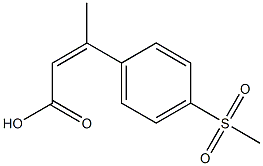 3-(4-methanesulfonylphenyl)but-2-enoic acid Struktur