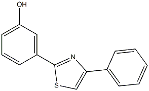 3-(4-phenyl-1,3-thiazol-2-yl)phenol 结构式