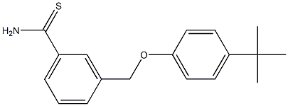 3-(4-tert-butylphenoxymethyl)benzene-1-carbothioamide Struktur