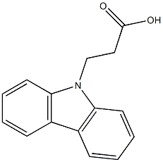 3-(9H-carbazol-9-yl)propanoic acid Struktur