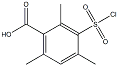 3-(chlorosulfonyl)-2,4,6-trimethylbenzoic acid Structure