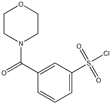 3-(morpholin-4-ylcarbonyl)benzene-1-sulfonyl chloride Structure