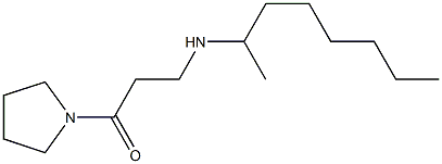 3-(octan-2-ylamino)-1-(pyrrolidin-1-yl)propan-1-one Structure