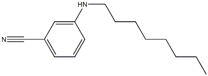 3-(octylamino)benzonitrile Structure