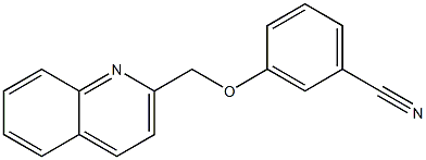 3-(quinolin-2-ylmethoxy)benzonitrile 结构式
