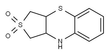 3,3a,9,9a-tetrahydro-1H-thieno[3,4-b][1,4]benzothiazine 2,2-dioxide Struktur
