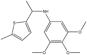 3,4,5-trimethoxy-N-[1-(5-methylthiophen-2-yl)ethyl]aniline
