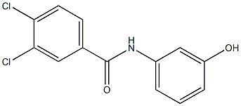 3,4-dichloro-N-(3-hydroxyphenyl)benzamide Struktur
