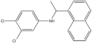3,4-dichloro-N-[1-(naphthalen-1-yl)ethyl]aniline Struktur