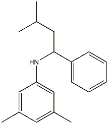 3,5-dimethyl-N-(3-methyl-1-phenylbutyl)aniline