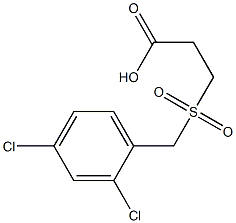 3-[(2,4-dichlorobenzyl)sulfonyl]propanoic acid Structure