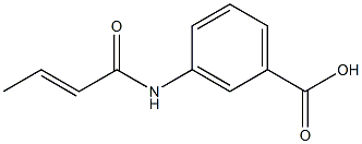 3-[(2E)-but-2-enoylamino]benzoic acid Struktur