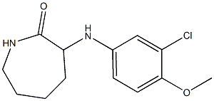  3-[(3-chloro-4-methoxyphenyl)amino]azepan-2-one