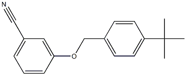 3-[(4-tert-butylphenyl)methoxy]benzonitrile Struktur