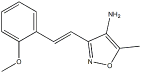 3-[(E)-2-(2-methoxyphenyl)vinyl]-5-methylisoxazol-4-amine|