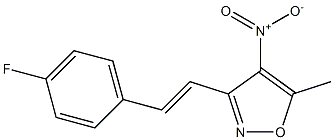 3-[(E)-2-(4-fluorophenyl)vinyl]-5-methyl-4-nitroisoxazole Struktur
