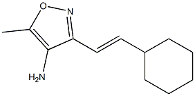 3-[(E)-2-cyclohexylvinyl]-5-methylisoxazol-4-amine Struktur