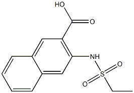 3-[(ethylsulfonyl)amino]-2-naphthoic acid Structure