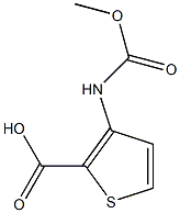 3-[(methoxycarbonyl)amino]thiophene-2-carboxylic acid Structure