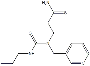  3-[(propylcarbamoyl)(pyridin-3-ylmethyl)amino]propanethioamide