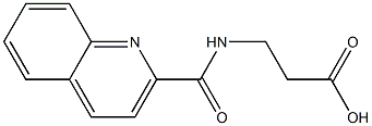 3-[(quinolin-2-ylcarbonyl)amino]propanoic acid Structure
