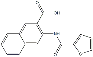 3-[(thien-2-ylcarbonyl)amino]-2-naphthoic acid Struktur