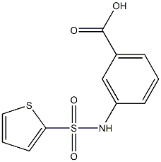 3-[(thien-2-ylsulfonyl)amino]benzoic acid Structure