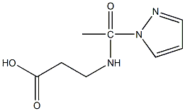 3-[1-(1H-pyrazol-1-yl)acetamido]propanoic acid