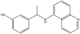 3-[1-(quinolin-5-ylamino)ethyl]phenol|