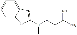 3-[1,3-benzothiazol-2-yl(methyl)amino]propanimidamide|