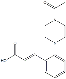 3-[2-(4-acetylpiperazin-1-yl)phenyl]prop-2-enoic acid