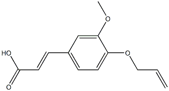 3-[3-methoxy-4-(prop-2-en-1-yloxy)phenyl]prop-2-enoic acid Structure