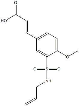 3-[4-methoxy-3-(prop-2-en-1-ylsulfamoyl)phenyl]prop-2-enoic acid
