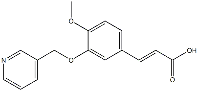 3-[4-methoxy-3-(pyridin-3-ylmethoxy)phenyl]prop-2-enoic acid