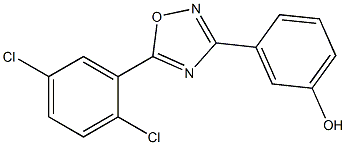 3-[5-(2,5-dichlorophenyl)-1,2,4-oxadiazol-3-yl]phenol Struktur