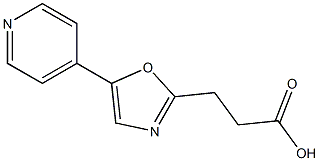 3-[5-(pyridin-4-yl)-1,3-oxazol-2-yl]propanoic acid Structure