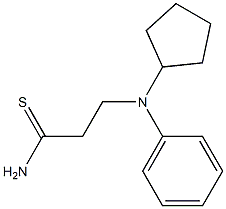 3-[cyclopentyl(phenyl)amino]propanethioamide