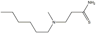 3-[hexyl(methyl)amino]propanethioamide